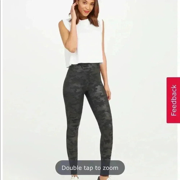 SPANX Faux Leather Camo Leggings - Picture 8 of 8